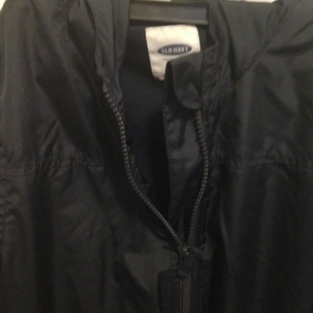 Navy blue Old Navy lined windbreaker sz 10/12